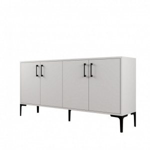 Comoda Model Kiev, Alb, 160x35x78 cm - Img 6