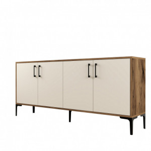 Comoda Model Kiev, Nuc/Crem, 180x35x78 cm - Img 5