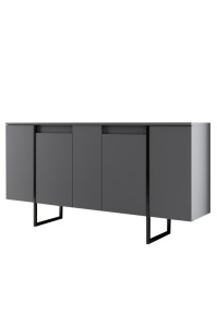 Comoda Model Luxe, Antracit/Negru, 160x35x80 cm - Img 7