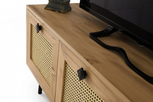 Comoda TV Salvador, Model Alcazar, 140x60x40 cm, Stejar - Img 5