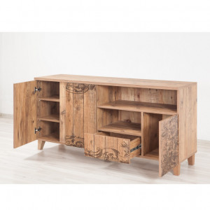 Comoda TV Salvador, Model Marina, 160x65x45 cm, Multicolor - Img 5