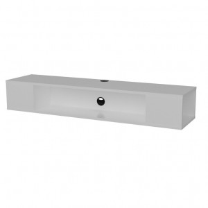 Comoda TV Salvador, Model Peti, 135x23x35.2 cm, Alb - Img 3