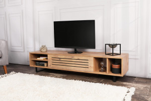 Comoda TV Salvador, Model Safir, 160x35x40 cm, Pin atlantic - Img 7