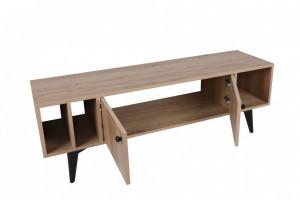 Comoda TV Salvador, Model Sidney, 150x40x50 cm, Stejar - Img 4