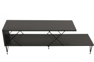Comoda TV Salvador, Model Street, 120x40x30 cm, Antracit - Img 10