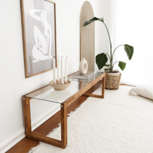 Comoda TV Salvador, Model Via, 130x40x40 cm, Natur - Img 4