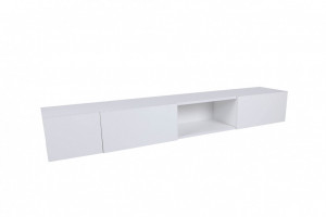 Comoda TV Salvador, Model Wagna, 180x30x25 cm, Alb - Img 3