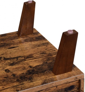Comoda TV Vasagle, Model Burton, 140x40x45 cm, Maro Rustic - Img 9