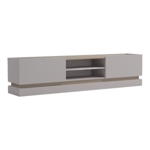 Comoda TV Wendo, Taupe/Sonoma, 200 x 37 x 47 cm - Img 3