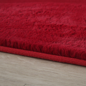 Covor Pouffy V1 Rosu 120 x 120cm - Img 1