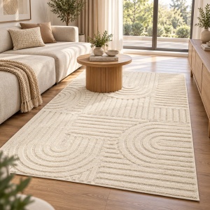 Covor VivaDeco Art V1, 120 x 170 cm, Crem, 100% Polipropilena, Fir 8 mm, 1900 g/mp, OEKO-TEX Standard 100 - Img 16