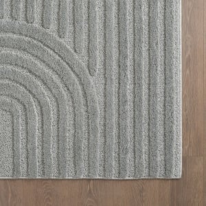 Covor VivaDeco Art V1, 280 x 370 cm, Silver, 100% Polipropilena, Fir 8 mm, 1900 g/mp, OEKO-TEX Standard 100 - Img 3