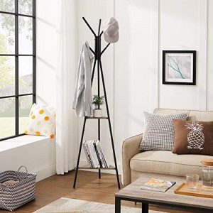 Cuier tip pom Model Perez, Negru/Ivoire, 50x50x179 cm - Img 3
