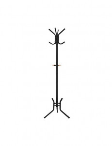 Cuier tip pom Model Wise, Negru, 49x49x176 cm - Img 1