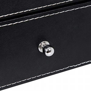 Cutie pentru ceasuri de mana, Songmics, Negru, 28.5x20.5x16 cm - Img 6