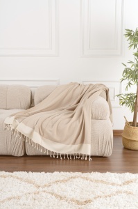 Cuvertura pentru Canapea Model Baliksirti Beige - Img 1