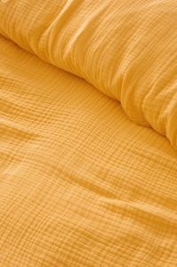 Cuvertura pentru Pat Dublu Model Muslin Yellow (220 x 250) - Img 2