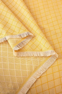 Cuvertura Pled pentru pat dublu Model Lapis Mustard - Img 2