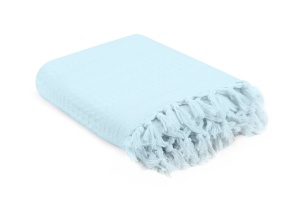 Cuvertura Pled pentru pat dublu Model Light Blue - Img 3