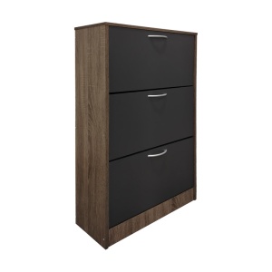 Dulap de pantofi Savaz, natural/antracit, 60x24x114 cm - Img 2