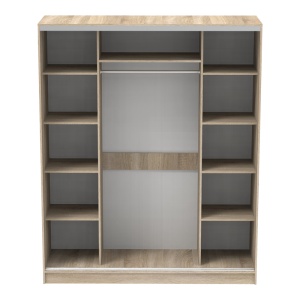 Dulap haine Aparador, stejar sonoma, 180x60x220 cm - Img 4