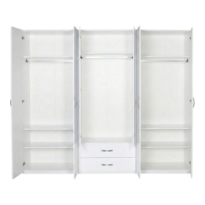 Dulap haine Dormie, alb, 206x52x213 cm - Img 2