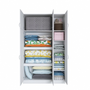 Dulap haine Model BA104, Alb, 145x55x239 cm - Img 13
