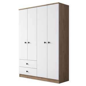 Dulap haine Model BA108-2067, Nuc/Alb, 120x42.5x170 cm - Img 10