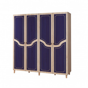 Dulap haine Model Imaj-620, Stejar/Albastru, 180x52x192 cm - Img 5