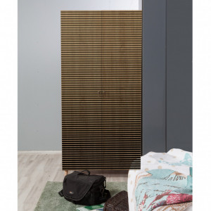 Dulap haine Model Stil, Multicolor, 90x52x192 cm - Img 3