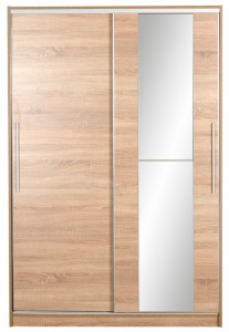 Dulap haine Model SWD-512-SN-2, Stejar sonoma, 120x40x187 cm - Img 8