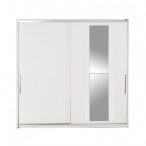 Dulap haine Model SWD-720-BB-3, Alb, 210x60x207 cm - Img 5