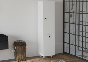Dulap multifunctional Model Lipa, Alb, 35x31.9x154.8 cm - Img 1