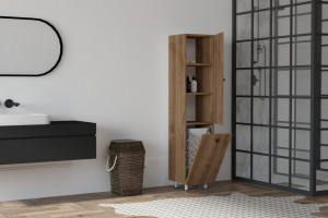 Dulap multifunctional Model Lipa, Nuc, 35x31.9x154.8 cm - Img 2