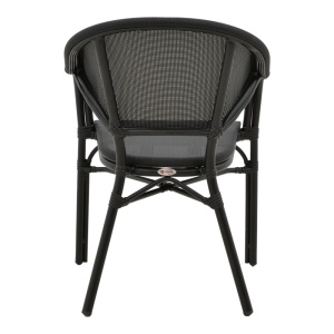 Fotoliu de exterior, Model Elyza, culoare negru, aluminiu si textil, 57x62x84 cm - Img 13