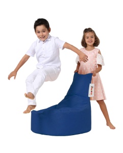 Fotoliu de Grădină tip Bean Bag Model Baton, Albastru - Img 8