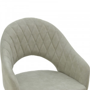 Fotoliu Macie material textil antic gri - negru 58x50x85cm - Img 5