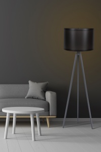 Lampadar 112 Negru 25x38x145 cm - Img 1