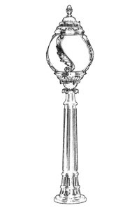 Lampadar de exterior M2B Alb 110x30 cm - Img 2