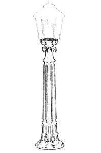 Lampadar de exterior M2B Negru 85x20 cm - Img 2