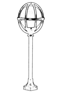 Lampadar de exterior M7BOP Alb 100x30 cm - Img 2