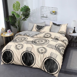 Lenjerie 6 Piese cu Elastic 180x200, Orbit