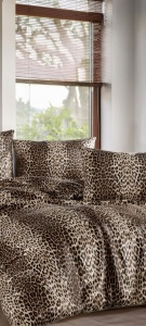 Lenjerie de pat dublu Model Leopard - Img 2