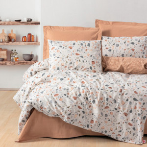 Lenjerie Oniks Karamel cu elastic (Bumbac 100%) - Img 1