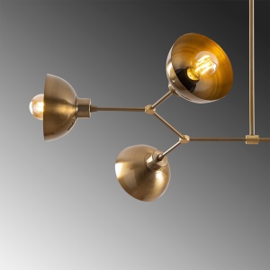 Lustra Dram Caramiziu 102x52x53 cm - Img 6