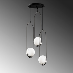 Lustra Mudoni Negru 44x146 cm - Img 4