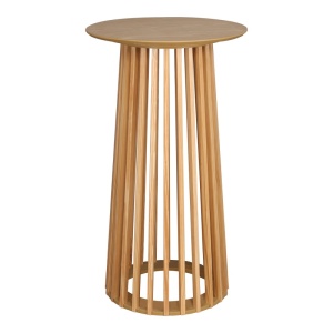 Masă bar Domonic, natural, 60x60x105 cm