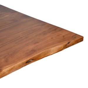 Masă Lenoua, nuc/negru, 180x90x76 cm - Img 4