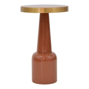 Masuta de Cafea Model Easyful, Roz pudra, D40x65 cm - Img 1