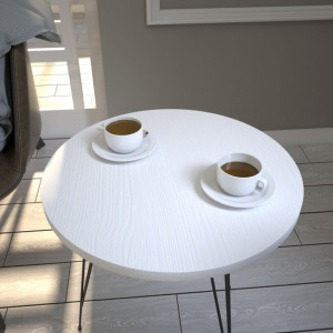 Masuta de Cafea Model Kellen, 40x40x44 cm, Alb - Img 2